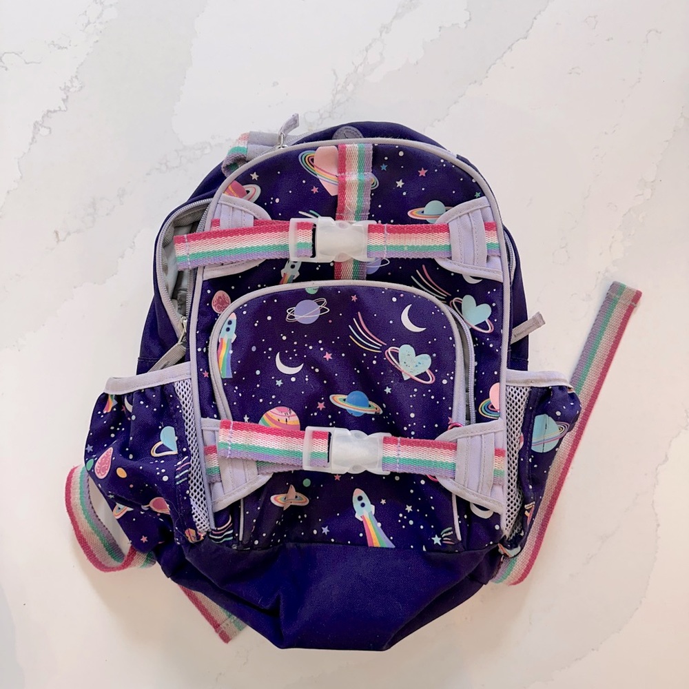 Pottery barn kids backpack GUC - glows in the dark!